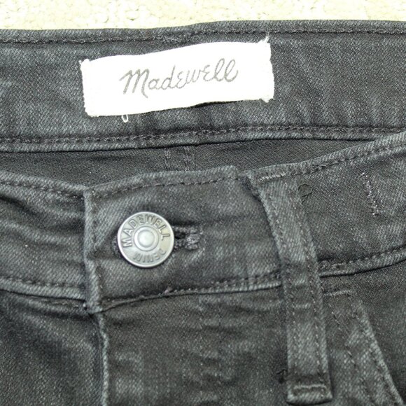 Madewell Roadtripper Skinny Jeans Womens 25 Faded Black Stretch Denim - Picture 3 of 9